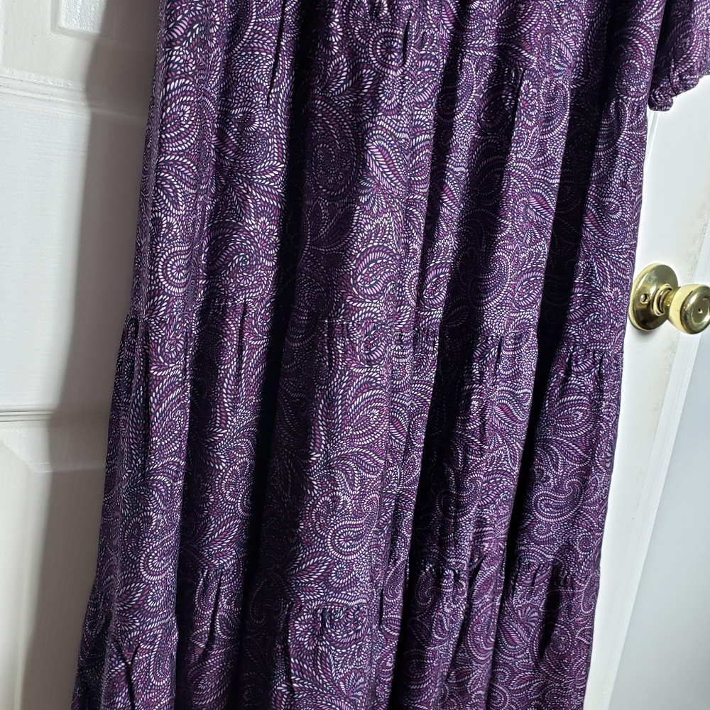 J. Jill Tiered Set-In Sleeve Midi Dress - Picture 6 of 10